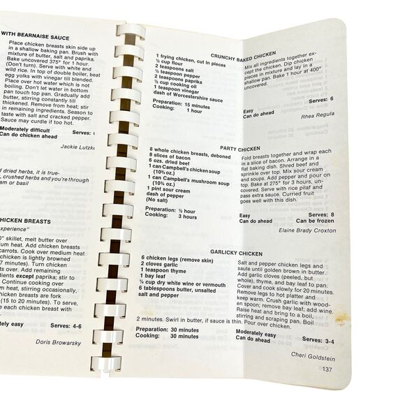 Specialities Of Our House Cookbook Vintage 1982 Doctors Hospital Service League - Picture 9 of 10